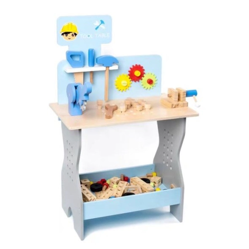 Детска синя дървена работилница с инструменти | PAT36370