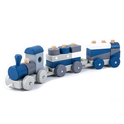 Детска играчка за дърпане Дървен влак низанка | PAT36387