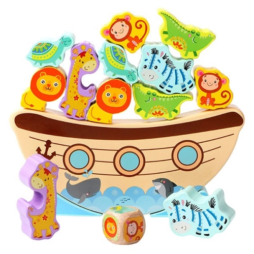 Детска дървена игра за баланс Ноев ковчег | PAT36388