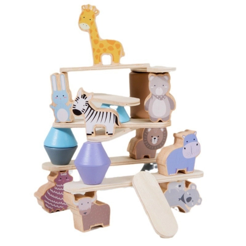 Детска дървена игра за баланс с животни | PAT36393