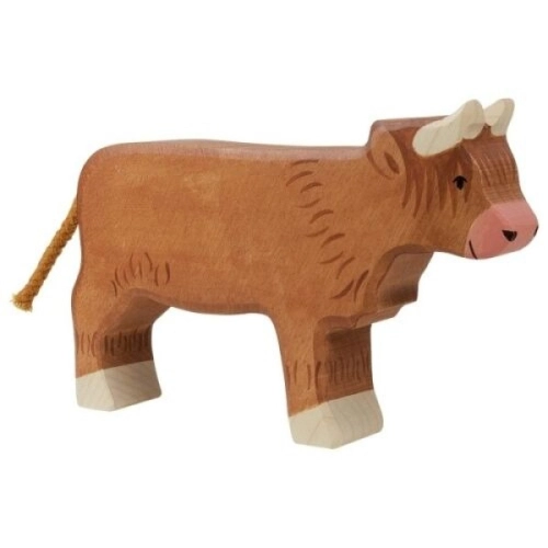 Детска дървена ръчно изработена фигурка Стоящо говедо | PAT36537