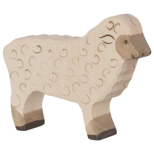 Детска дървена ръчно изработена фигурка Изправена овца | PAT36555