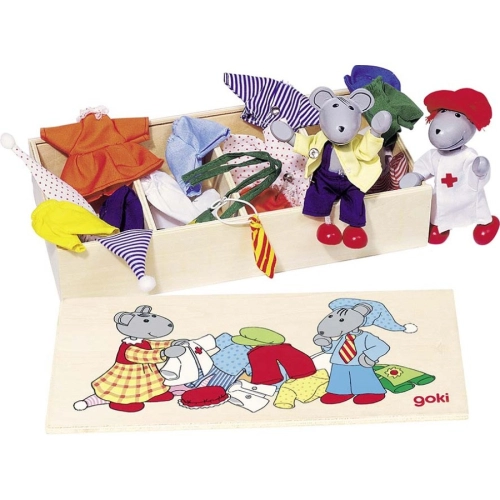 Детски фигурки Мишки в кутия с дрехи | PAT36571