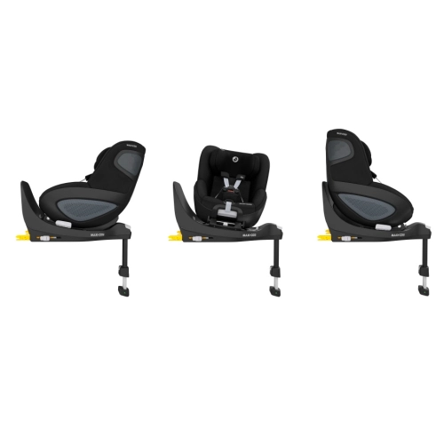 Детски черен стол за кола Pearl 360 2 Authentic Black | PAT36607