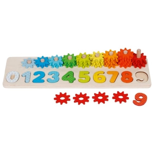Детска игра за сортиране със зъбни колела Научи се да броиш | PAT36670