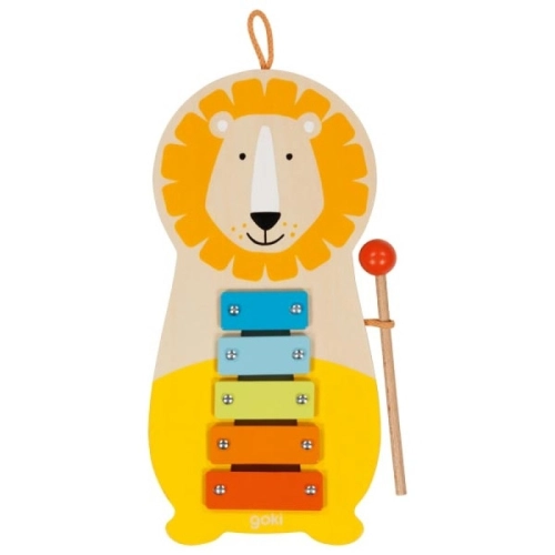 Детски дървен ксилофон с 5 тона Лъв | PAT36707