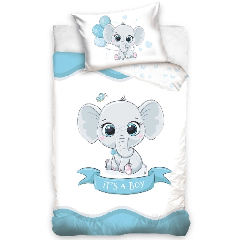 Бебешки спален комплект синьо слонче  | PAT36760
