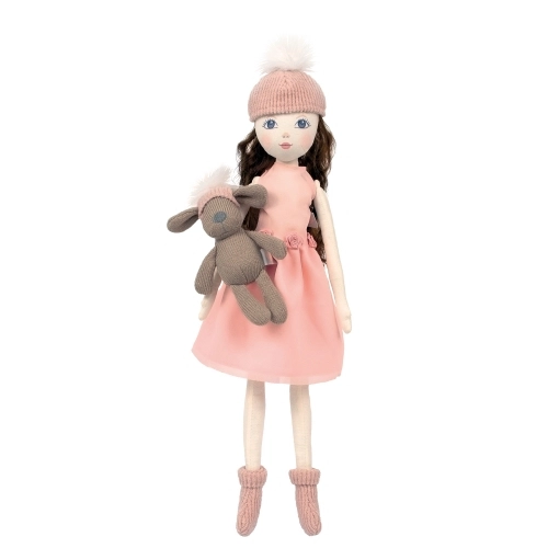 Детска играчка Парцалена кукла Pompon с кученце | PAT36791