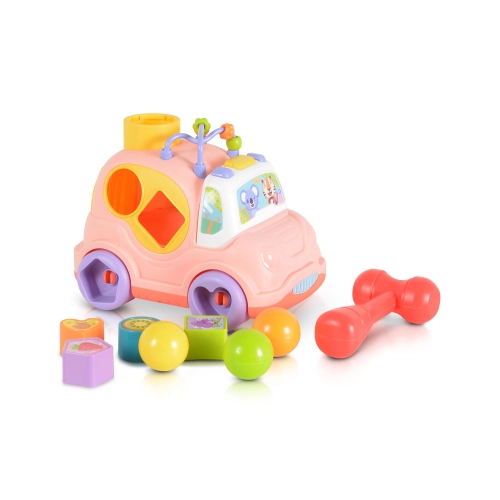 Бебешка образивателна играчка Розов музикален сортер HE0548 | PAT36807