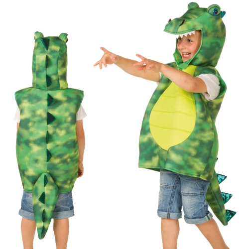 Детски театрален костюм Зелен крокодил 4-7 години | PAT37036
