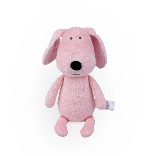 Бебешка мека играчка за гушкане Dog 28cm розов | PAT37214