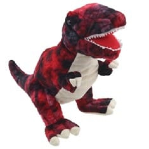 Детска кукла ръкавица Червен T-rex 35 см. | PAT37321