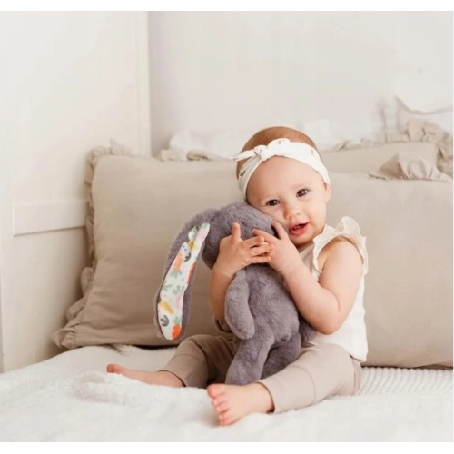 Бебешка мека играчка за гушкане Rabbit сив | PAT37387