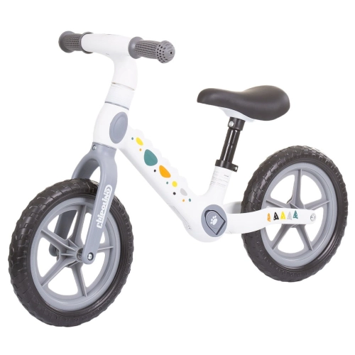 Детско колело за баланс Дино Бяло и сиво | PAT37456