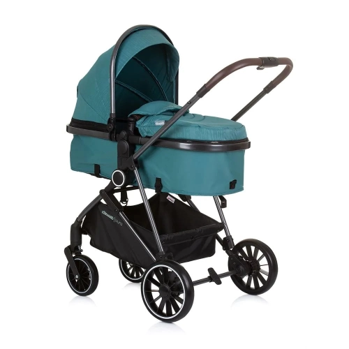 Бебешка количка с трансформиращ се кош Аура Синьо-Зелена | PAT37495