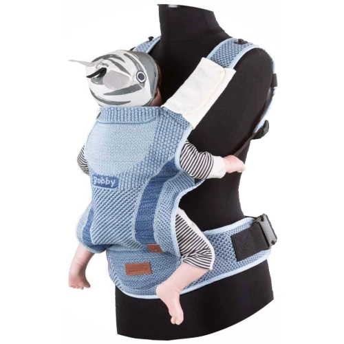 Синя ергономична раница за носене на бебе Bobby Fly | PAT37554