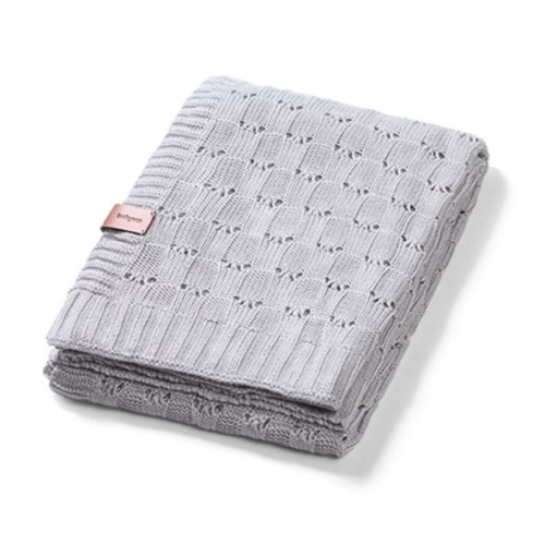 Бебешко сиво плетено одеяло от бамбук | PAT37608