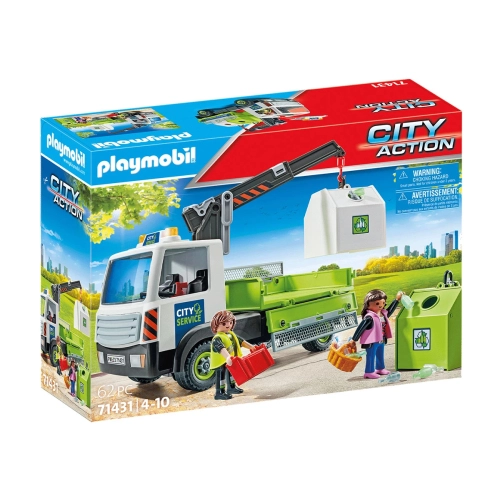 Детски комплект Камион за рециклиране на стъкло с контейнер | PAT37785