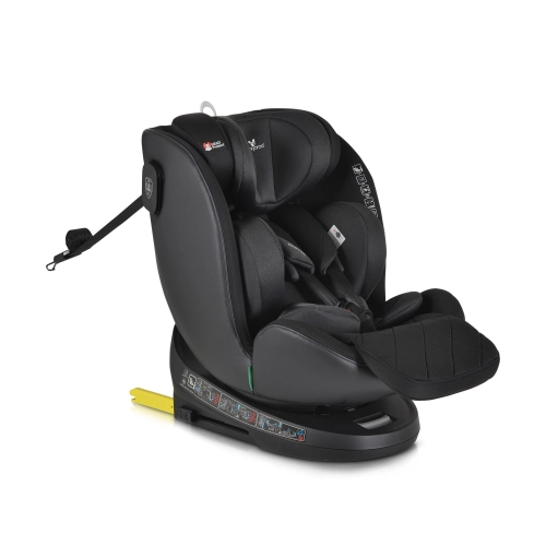 Детски черен стол за кола Castor с опция сън 40-150см | PAT38124