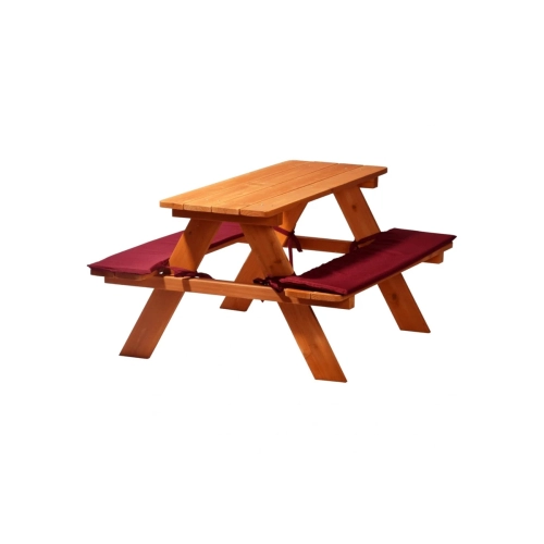 Детски дървен градински комплект маса за пикник с пейки | PAT38136