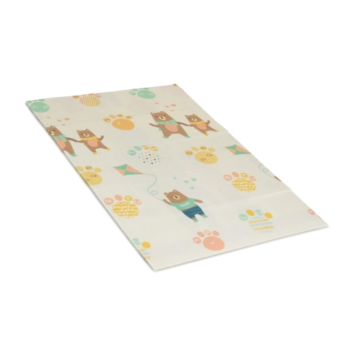 Детско двулицево сгъваемо термо килимче Bear от XPE пяна | PAT38504