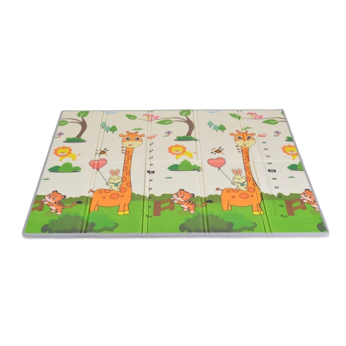XXL детско двулицево сгъваемо термо килимче Jungle | PAT38505