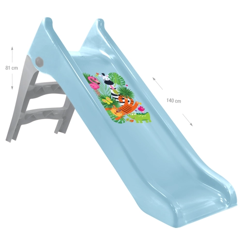 Детска пързалка 140 cm. син пастел | PAT38512