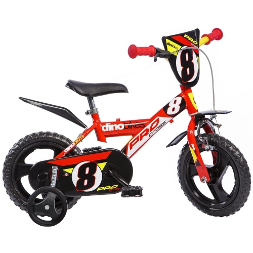 Детско колело с помощни колела Bimbo Rosso 12“ | PAT38554