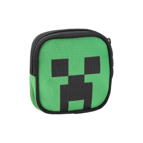 Детско зелено портмоне за монети Minecraft Creeper | PAT38602