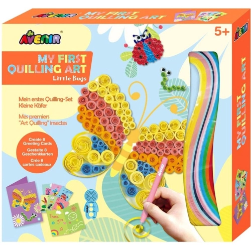 Детски комплект Направи сам Квилинг картички Пеперуди | PAT39048