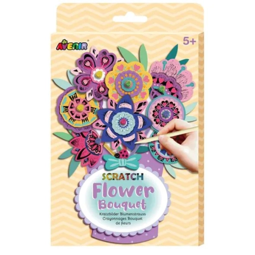 Детски комплект Скреч букет Цветя | PAT39061