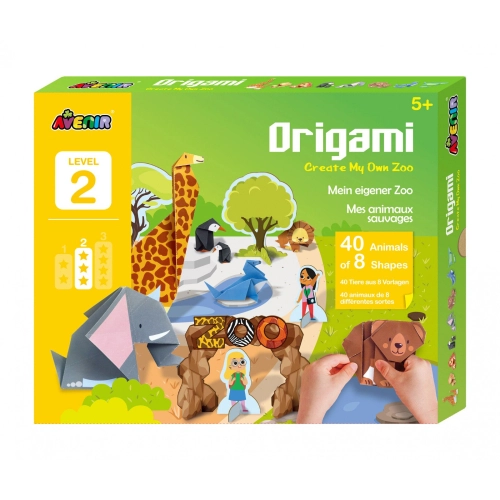 Детски комплект Направи сам Оригами Зоологичска градина | PAT39062