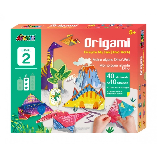 Детски червен комплект Оригами Динозаври | PAT39073
