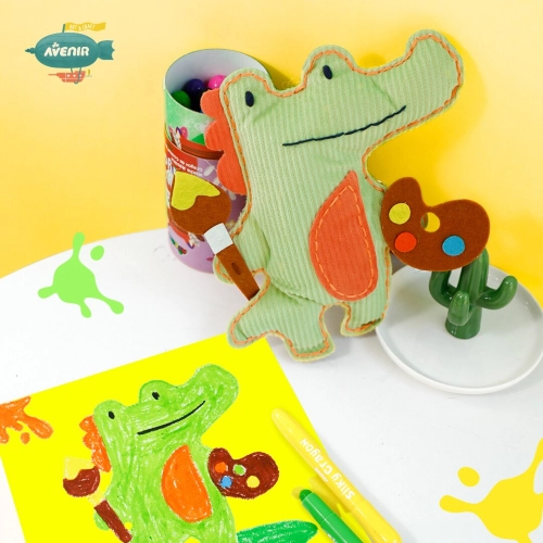Детски комплект Уший сам Крокодил художник с презрамка | PAT39076