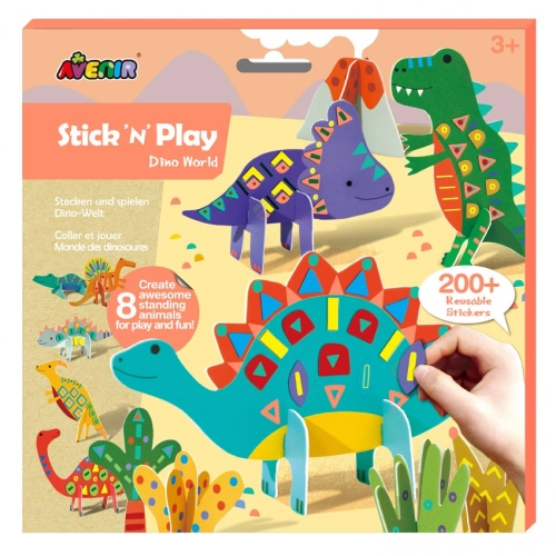 Детски комплект Залепи и играй Динозаври | PAT39080