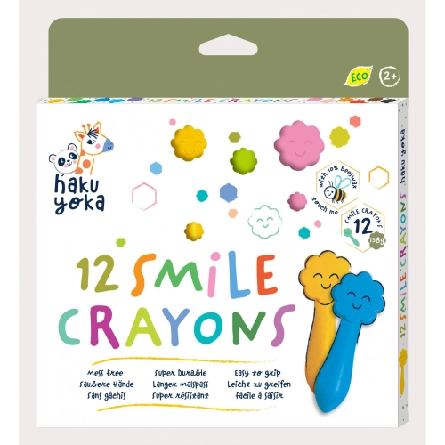 Детски пастели Усмивки Еко-восък 12 цвята  | PAT39088