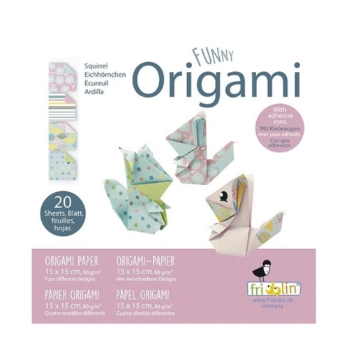 Детски творчески комплект Оригами Катеричкаа 20 листа  | PAT39215