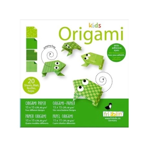 Детски творчески комплект Оригами Жаба 20 листа 4 мотива | PAT39221