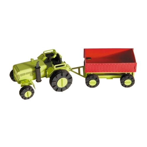 Детски картонен 3D модел за сглобяване Трактор с ремарке | PAT39225