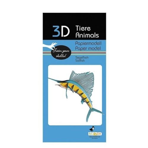 Детски картонен 3D модел за сглобяване Риба меч | PAT39231