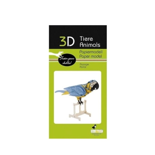 Детски картонен 3D модел за сглобяване Папагал | PAT39234