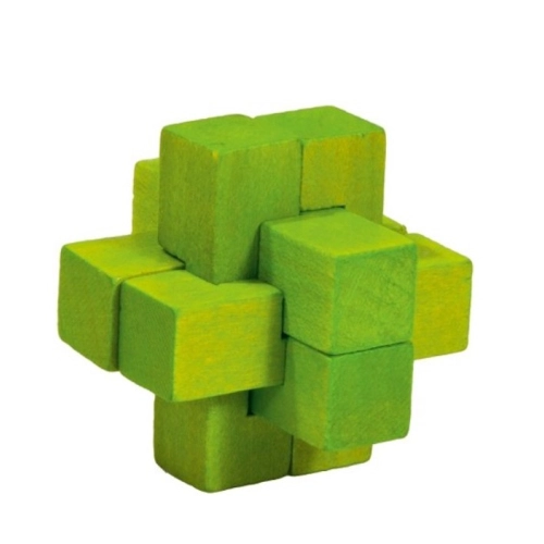 Детски 3D дървен пъзел Зелен кръст | PAT39285