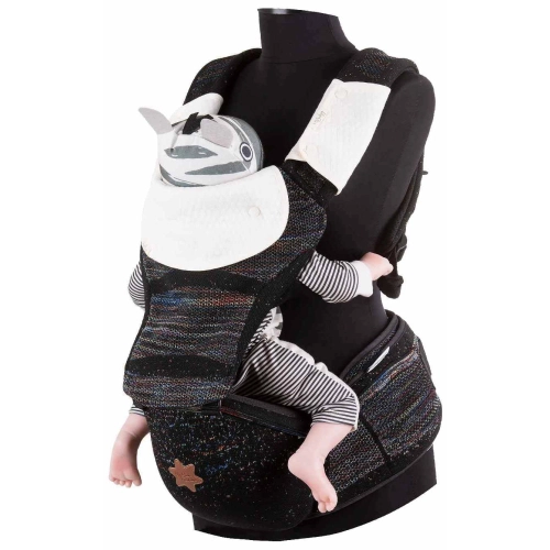 Черна ергономична раница за носене на бебе Hip Star Fly | PAT39499