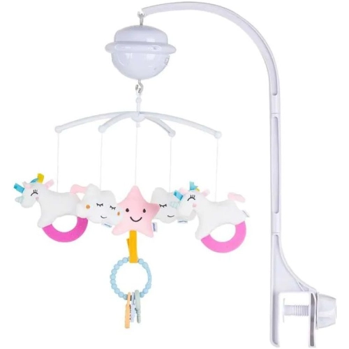 Музикална въртележка с проектор за бебешко легло Еднорог | PAT39538