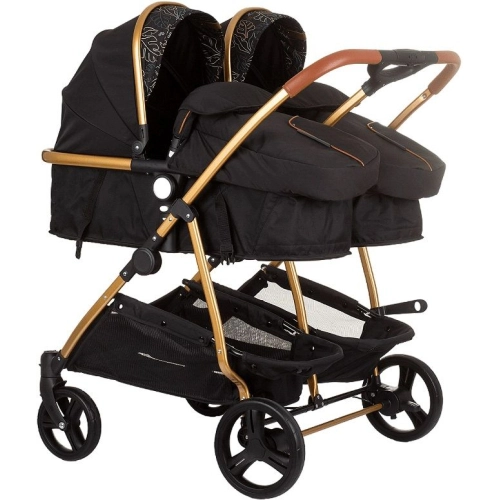 Бебешка количка за близнаци Дуо Смарт Oбсидиан/листа | PAT39549
