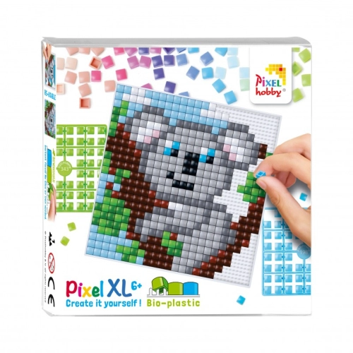 Детска мозайка с пиксели XL Pixelhobby 23x23 пиксела Коала | PAT39595