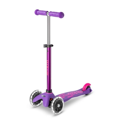 Детска тротинетка Mini Deluxe Purple Pink LED | PAT39637