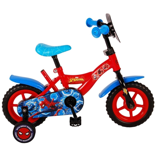 Детски велосипед с помощни колела Spiderman 10 инча | PAT39764