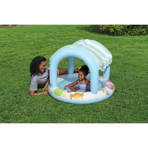 Детски надуваем басейн със сенник (104х84см)  | PAT40093
