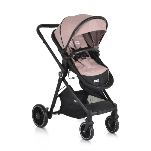 Бебешка розова комбинирана количка Rio  | PAT40120